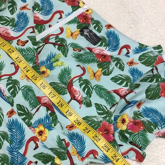 FLAMBOYANT FLAMINGO SWING DRESS 22/24 - Picture 10 of 12